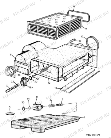 Взрыв-схема стиральной машины Electrolux SC2000 - Схема узла Dryer equipment